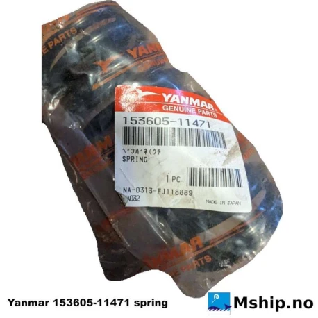 Yanmar 153605-11471 spring — Manufacturer: Yanmar, Manufacturers part number: 153605-11471, Alternative part number: 15360511471, Other: 15360511471