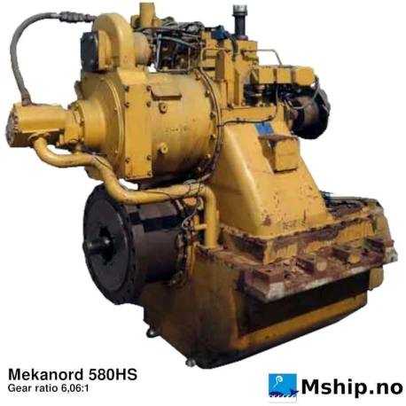 Mekanord 580HS — Manufacturer: Mekanord, Model: 580HS, Serial number: 580-010, Year: 2003, Weight: Approx 4970 kg, Gear type: FP  - normal reverse gear for fixed propeller blades, Gear ratio: 6,06:1