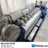Wartsilä 9L20 — Manufacturer: Wärtsilä, Model: 9L20, Manufacturers part number: 1550W9L20, Alternative part number: Wärtsilä Auxpac 1550W9L20, Serial number: Four different: 8713, 8714, 8715 and 8716, Performance specification: 171043, Year: 1998, HP: 2052, kW: 1530, RPM: 900, Running Hours: See text, Cylinder bore: 200 mm, Piston Stroke: 280 mm, Number of cylinders: 9, Displacement: 78,17 Liter, Cylinder configuration: In line, Rotation direction: CW - Clockwise seen from aft, Turbo model: ABB TPS57E01, Class: DNV, Generator end type: Marelli Motori M7BM 630 MD 8 code M7B6364SA021Z4, Amps: 1549, Volt: 690, HZ: 60, kVA: 1851, cos φ: 0,8