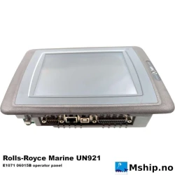 Rolls-Royce Marine UN921 — Manufacturer: Rolls-Royce marine, Model: UN921, Manufacturers part number: E1071 06015B operator panel, Serial number: 0746-132, Year: 2008, Other: OS:Win CE .NET 4.2 Pro, Weight: 1,134 grams, Volt: 24 V DC