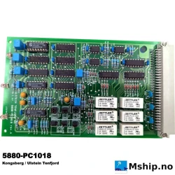 Rolls-Royce marine 5880-PC1018 — Manufacturer: Kongsberg / Rolls-Royce marine, Model: 5880-PC1018, Manufacturers part number: dep. Stearing Gears-Tenfjord, Other: Sticker on PCB: E5801-CS-SEL-01 725034