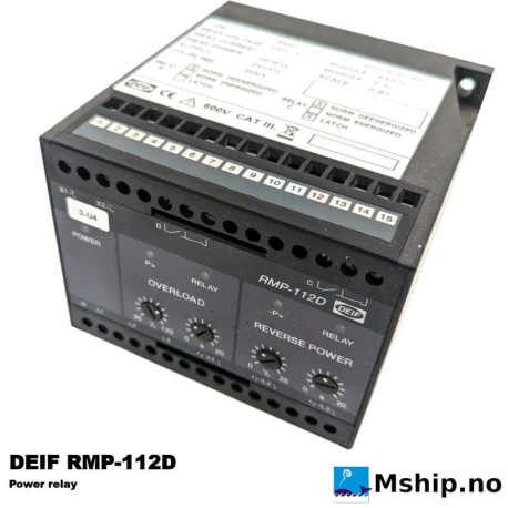 DEIF RMP-112D Power relay — Manufacturer: DEIF, Model: RMP-112D Power relay, Manufacturers part number: RMP-112D