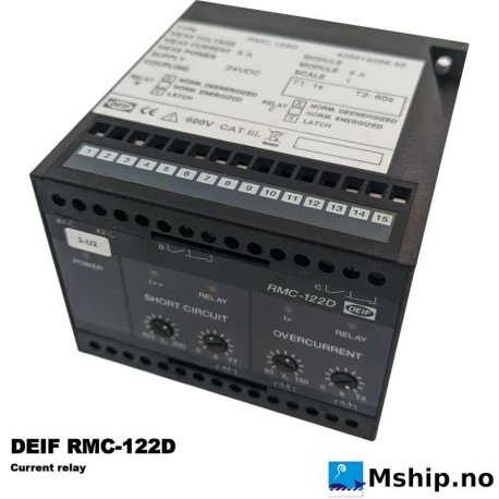DEIF RMC-122D Current relay — Manufacturer: DEIF, Model: RMC-122D Current relay, Manufacturers part number: RMC-122D