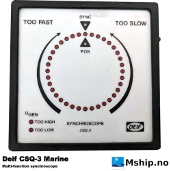 Deif CSQ-3 Marine — Manufacturer: DEIF, Model: CSQ-3 Marine, Manufacturers part number: CSQ-3-230V-Marine, Weight: 420 gram, Volt: 230V, HZ: 50/60