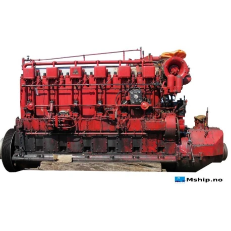 Callesen Diesel  427 FOT — Manufacturer: Callesen, Model: 427 FOT, Serial number: 8556, Year: 1973, HP: 690, kW: 508, RPM: 425, Running Hours: 11658, Cylinder bore: 270 mm, Piston Stroke: 400 mm, Number of cylinders: 6, Cylinder configuration: In line, Rotation direction: CCW, Fuel Type: Diesel, Other: Lube oil sump is sold and not included., Gear type: Non Reversing Gearbox  CPP  - to be used with controllable pitch propeller, Gear ratio: 1:1