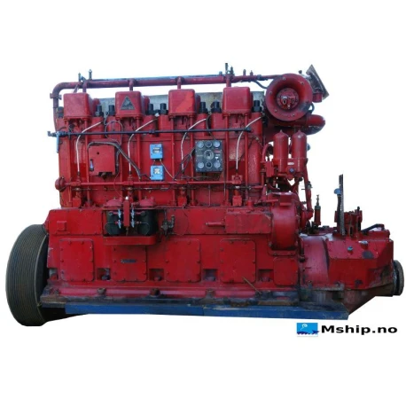 Callesen Diesel 427 DOT — Manufacturer: Callesen, Model: 427 DOT, Serial number: 8308, Year: 1978, HP: 460, kW: 338, RPM: 425, Cylinder bore: 270 mm, Piston Stroke: 400 mm, Number of cylinders: 4, Cylinder configuration: In line, Rotation direction: CCW, Fuel Type: Diesel, Gear type: Non Reversing Gearbox  CPP  - to be used with controllable pitch propeller, Gear ratio: 1:1