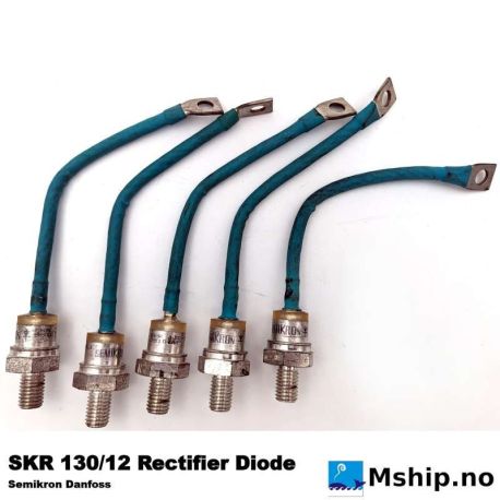 Semikron Danfoss SKR 130/12 Rectifier Diode — Manufacturer: Semikron Danfoss, Model: SKR 130/12, Manufacturers part number: SKR12L, Performance specification: Terminal size: 8 mm - Diode bolt size: M12