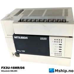 Mitsubishi FX3U-16MR/DS — Manufacturer: Mitsubishi, Model: FX3U-16MR/DS, Weight: 0,59 kg, Volt: 24 V DC