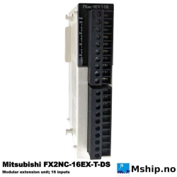 Mitsubishi FX2NC-16EX-T-DS — Manufacturer: Mitsubishi, Model: MELSEC-F SERIES FX2NC-16EX-T-DS, Manufacturers part number: FX2NC-16EX-T-DS, Weight: 98 gram.