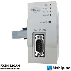 Mitsubishi FX2N-32CAN — Manufacturer: Mitsubishi, Model: MELSEC-F SERIES FX2N-32CAN, Manufacturers part number: FX2N-32CAN, Weight: 160 gram.