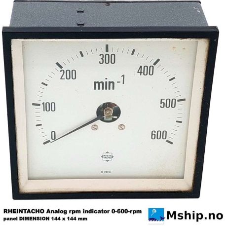 RHEINTACHO Analog rpm indicator 0-600-rpm    https://mship.no