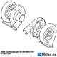 MAN Turbocharger assembly 51.09100-7209 — Manufacturer: MAN / KKK, Model: Turbo for MAN D 2840 engines, Manufacturers part number: 51091007209, Turbo model: KKK K28, Other: 53289706423