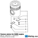 Yanmar piston N280 153605-22471-C — Manufacturer: Yanmar, Model: N280, Manufacturers part number: 153605-22471-C, Alternative part number: 153605-22470 15360522470 15360522471 15360522471C, Cylinder bore: 280 mm, Other: New piston for Yanmar N280 series engine,
