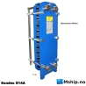 Sondex S14a plate heat exchanger — Manufacturer: SONDEX, Model: S14a, Manufacturers part number: S14A ST 16 30 TMTL97, Alternative part number: S14AST1630TMTL97, Year: 2008, kW: Nominal capacity 180 kW, m³ /h, cubic meter per hour capacity: 437/596, Capacity, Nominel kilocalorie per hour (kcal/h): 154772, Heat Transfeer Surface m² : 4,2 m2, Working pressure BAR: 6