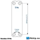 Sondex S14a plate heat exchanger — Manufacturer: SONDEX, Model: S14a, Manufacturers part number: S14A ST 16 30 TMTL97, Alternative part number: S14AST1630TMTL97, Year: 2008, kW: Nominal capacity 180 kW, m³ /h, cubic meter per hour capacity: 437/596, Capacity, Nominel kilocalorie per hour (kcal/h): 154772, Heat Transfeer Surface m² : 4,2 m2, Working pressure BAR: 6
