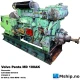 Volvo Penta MD 100AK — Manufacturer: Volvo Penta, Model: MD 100AK, Serial number: 63352, Performance specification: 14289, RPM: 1500 or 1800, Running Hours: 66257, Cylinder bore: 120,65 mm, Piston Stroke: 140 mm, Number of cylinders: 6, Displacement: 9.603 Liters, Cylinder configuration: In line, Fuel Type: Diesel, Other: Fitted with clutched PTO in front., Generator end type: AvK DISB 49/105-4 No 423804, Amps: 239, Volt: 230/400, HZ: 50 or 60, kVA: 95