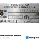 Caterpillar 3304B DI Marine Diesel Generator — Manufacturer: Caterpillar, Model: 3304B DI, Arrangement number: 1W3884, Serial number: 83Z04280, Performance specification: OT5638, HP: 77, kW: 57, RPM: 1500  (1800 rpm possible), Cylinder bore: 121, Piston Stroke: 152, Number of cylinders: 4, Displacement: 6,991 Liter, Cylinder configuration: In line, Rotation direction: CCW - Counter clockwise seen from aft, Fuel Type: Diesel, Other: Fitted with Funk Model 28211 DK172  triple pump drive gear, Generator end type: Caterpillar SR4, serial number 5AA04624Arrangement Number 4W8963, Amps: 95, Volt: 380 (440V possible), HZ: 50 (60 Hz possible), kVA: 63, cos φ: 0,8