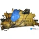 Caterpillar D353 — Manufacturer: Caterpillar, Model: D353, Serial number: 47B2925, HP: 425, kW: 317, RPM: 1225, Running Hours: 26776, Cylinder bore: 159 mm, Piston Stroke: 202 mm, Number of cylinders: 6, Displacement: 24,4 liter, Cylinder configuration: In line, Rotation direction: CCW - Counter clockwise seen from aft, Fuel Type: Diesel, Other: Bill of material: 26433.  Fitted with PTO in front with hydraulic pump.
Gearbox on flywheel side shown in photo 2  is not included (SOLD), Weight: 3030 kg dry weight