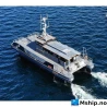 20 meter SWATH survey vessel — Manufacturer: 20 meter SWATH survey vessel, Model: 20 meter Swath Catamaran, Year: 2014, Fuel Type: Diesel, Class: Norwegian maritime authority, Other: Yard: CTRUCK LTD, Essex,  UK., Weight: 32 Tonnes, Passengers: 12, Length Overall LOA Meter: 20,2 meter, Molded Breadth Meter: 7,5 meter, Design Draft Meter: 1,47 meter, Draft (Maximum) Meter: 1,9 meter, Cargo Deck Area:: Fwd deck space 37m² max. Aft deck space 34m² max, Deck Cargo Capacity:: 16 ton, Fuel Oil:: 4000 liter, ACCOMMODATIONS:: Galley, shower, toilet., Main Engines:: 2 x 650 hp Cummins QSM 11, Total Propulsion HP:: 1300 hp, Propulsion:: 2 x Rolls-Royce 36 A3, LIFESAVING EQUIPMENT: According to requirement., Deck strenght m  ²: 1t/m², Maximum speed: 19 knot, Economical speed: 15, Fuel consumption: abt 54 liter / hr @ survey speed 10 knot. abt 20 litre / hr @ survey speed 5 knot, ROV: Sperre SUB-fighter 10K ROV, Max depth 1000 m, 1000m tether, stabilizer system: Naiad Dynamics hydraulic stabilizers