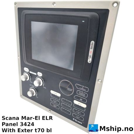 Scana Mar-El ECR Panel With Exter t70 bl — Manufacturer: MAR-EL, Model: ELR Panel, Manufacturers part number: 3424, Alternative part number: Exter t70 bl part nr. 602220033, Serial number: Exter t70 bl serial nr: 157459-037