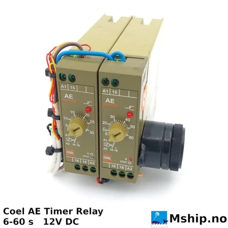 Coel AE Timer Relay 6-60 s 12V DC — Manufacturer: Coel controles eléctronics, Model: AE 60 S
