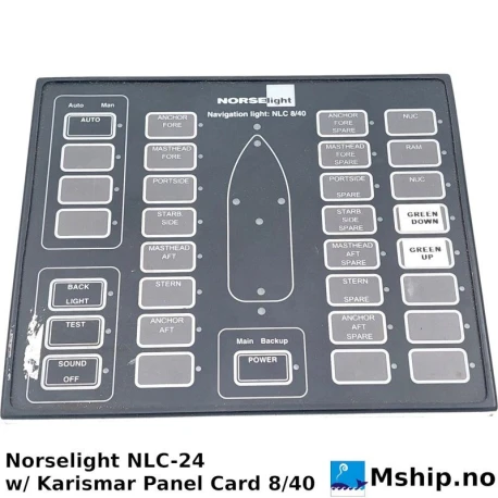 Norselight NLC-24 w/ Karismar Panel Card 8/40 — Manufacturer: Norselight, Model: NLC-24 / 8/40, Manufacturers part number:  250504, Alternative part number: 01/00/02/A1
