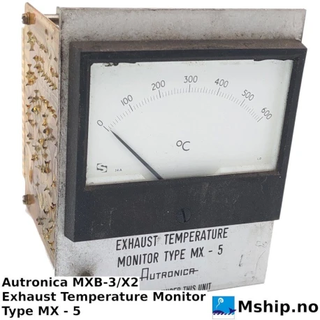 Autronica MXB-3/X2 Exhaust Temperature Monitor Type MX - 5 — Manufacturer: Autronica, Model: MXB-3/X2, Manufacturers part number: 7221-071.0001, Serial number: 142339