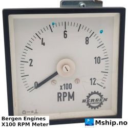 Bergen Engines X100 RPM Meter    https://mship.no