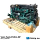 Volvo Penta D12D-A MP — Manufacturer: Volvo Penta, Model: D12D-A MP, Manufacturers part number: 869186, Arrangement number: Bell housing SAE 2, Serial number: 1012454370 and 1012454432, Year: Delivery date 26 April 2005, HP: 550 @ 1800 rpm / 715 @ 2300 rpm., kW: 526 kW @ 715 rpm, RPM: 1800 / 2300, Running Hours: About 4500 since full overhaul  / about 19500 since new., Cylinder bore: 131 mm, Piston Stroke: 150 mm, Number of cylinders: 6, Displacement: 12,13 Liter, Cylinder configuration: In line, Rotation direction: CCW - Counter clockwise seen from aft, Fuel Type: Diesel ASTM-D975 1-D & 2-D, EN 590 or JIS KK 2204, Class: The engine complies with IMO NOx, SAV, US EPA Tier 2, EU RCD and EU IWW, Other: EIAPP documentation for 550 HP rating included with each engine., Weight: 1400 kg without gear / Dry weight with reverse gear ZF325A-EB 1570 kg., Gear type: ZF325 A-EB available - sold separately, Gear ratio: 1.733:1