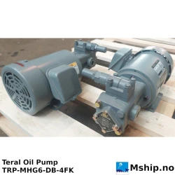 Teral Oil Pump TRP-MHG6-DB-4FK — Manufacturer: Teral, Model: TRP-MHG6-DB-4FK, Manufacturers part number: M-6081 6059012, Alternative part number: MFG. No. D8764117, Serial number: T17M196284, Volt: 400, HZ: 60, Pump Pressure BAR: 0,3 MPa, Volume - cm³ /round: 11,1 L/min