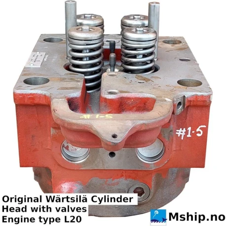 Wärtsilä Cylinder Head with valves L20 Engine — Manufacturer: Wärtsilä, Model: L20, Manufacturers part number: 120 025, Alternative part number: 120025, Class: DNV