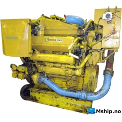 Caterpillar D346TA — Manufacturer: Caterpillar, Model: D346TA, HP: 565, kW: 421, RPM: 1800, Running Hours: 19467, Cylinder bore: 137 mm, Piston Stroke: 165 mm, Number of cylinders: 8, Displacement: 19.46 Liters, Cylinder configuration: V-engine, Rotation direction: CCW - Counter clockwise seen from aft, Fuel Type: Diesel, Other: Plate is missing - specks is based on similar engine., Weight: 3170 kg, dry engine.