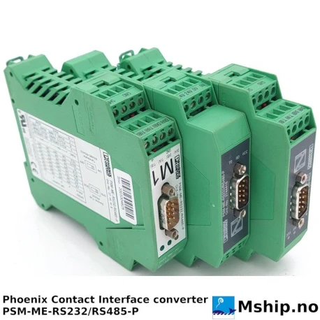 Phoenix Contact Interface converter PSM-ME-RS232/RS485-P — Manufacturer: Phoenix Contact, Model: Interface converter, Manufacturers part number: PSM-ME-RS232/RS485-P, Alternative part number: Ord.No.: 27 44 41 6, Serial number: 2003304625