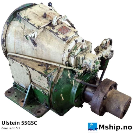 Ulstein 55GSC — Manufacturer: ULSTEIN PROPELLER, Model: 55GSC, Serial number: 374, Year: 1968, Gear type: Non Reversing Gearbox  CPP  - to be used with controllable pitch propeller, Gear ratio: 5:1