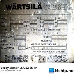 Leroy Somer LSA 52 S5 4P generator  https://mship.no
