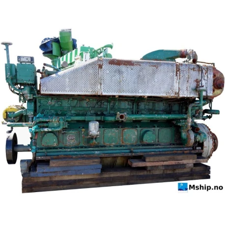 Deutz SBV 8 M 528 — Manufacturer: Deutz, Model: SBV 8 M 528, Serial number: 6217280, Year: 1979, HP: 591, kW: 441, RPM: 750, Cylinder bore: 220 mm, Piston Stroke: 280 mm, Number of cylinders: 8, Displacement: 85,2 Liter, Cylinder configuration: In line, Fuel Type: Designed for operation on MDO or HFO, Weight: 8,6 Ton