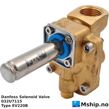 Danfoss Solenoid Valve EV220B — Manufacturer: Danfoss, Model: EV220B, Manufacturers part number: 032U7115, Alternative part number: 4360217 / 5640116 , Weight: 0.728 Kilogram