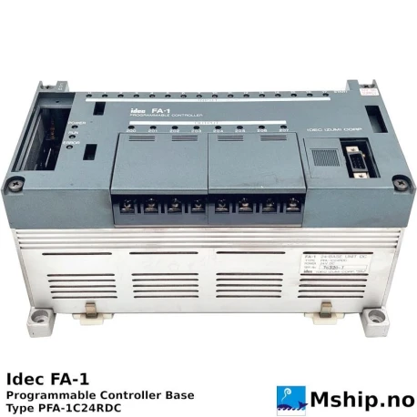 Idec FA-1 Base — Manufacturer: Idec Izumi Corp., Model: FA-1, Alternative part number: PFA-1C24RDC, Serial number: 76320-T