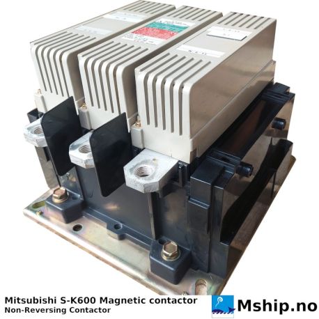 Mitsubishi S-K600 Magnetic contactor — Manufacturer: Mitsubishi, Model: S-K600, Serial number: 973S, Class: BV and ClassNK, Weight: 27 kg, Amps: See photo