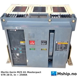 Merlin Gerin M25 H1 - 2500A — Manufacturer: Merlin Gerin / Schneider Electric, Model: Masterpact M25H1, Alternative part number: STR 28 D, Amps: 2500, Volt: 380/440  -  480/690, HZ: 50/60