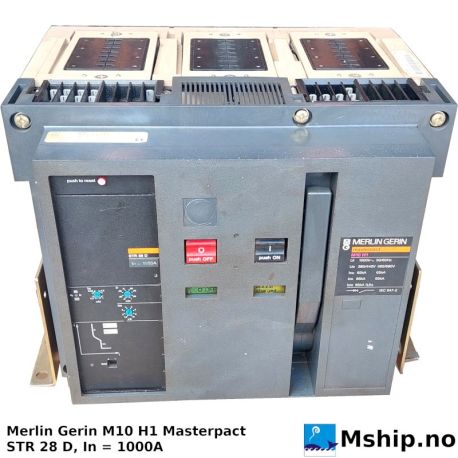 Merlin Gerin M10 H1 - 1000A — Manufacturer: Merlin Gerin / Schneider Electric, Model: Masterpact M10 H1, Alternative part number: STR 28 D  Masterpact M10H1  , Amps: 1000, Volt: 380/440  -  480/690, HZ: 50/60