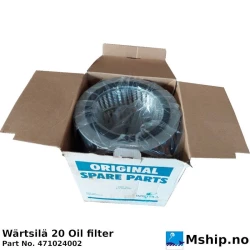 Wärtsilä 20 Oil filter 471 024 002 — Manufacturer: Wärtsilä, Model: L20, Manufacturers part number: 471 024 / 471 024 002, Alternative part number: 471024 / 471024002