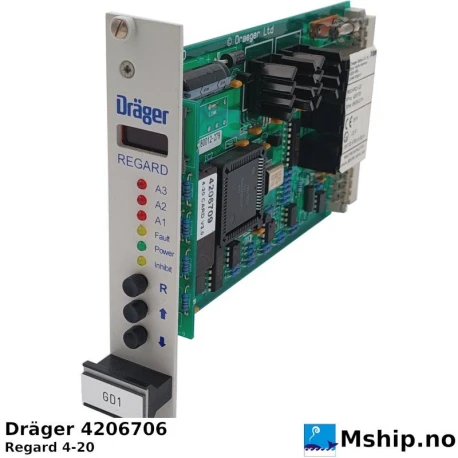 Dräger 4206706  Regard 4-20 — Manufacturer: Dräger, Model: REGARD 4-20, Manufacturers part number: 4206706, Alternative part number: BRZB0274, Serial number: BRZB-0274