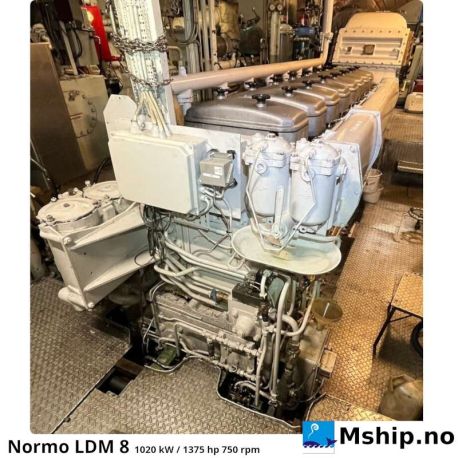 Normo LDM 8 1020 kW / 1375 Hp @ 750 rpm.   https://mship.no
