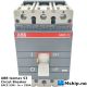 ABB Isomax S3 Circut Breaker SACE S3N - 250A — Manufacturer: ABB, Model: SACE S3N, Alternative part number: IEC9472, Amps: 250, Volt: See photo