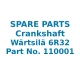 Crankshaft Wartsila 6R32 — Manufacturer: Wärtsilä, Model: 6R32 Crankshaft, Manufacturers part number: 110001, Alternative part number: 110-001