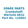 Crankshaft Wartsila 6R32 — Manufacturer: Wärtsilä, Model: 6R32 Crankshaft, Manufacturers part number: 110001, Alternative part number: 110-001