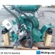 ZF 325-1A — Manufacturer: ZF, Model: 325-1A, Manufacturers part number: Part list 3214001048, Serial number: 20055185 and 20055500, Year: Delivered 26 April 2005, kW: kW / rpm: pleasure .259 light .234 Medium .177 Continuous .155 , RPM: Up to 3000 at input from engine, Rotation direction: CCW at engine side, Other: This gear is fitted with SAE1 flywheel housing.  This gear can be rebuilt to SAE2 flywheel housing using ZF adaptor kit part number 3214.116.009
7 degrees downward angle on output shaft. Gear oil cooler included, Weight: 170 kg including oil cooler