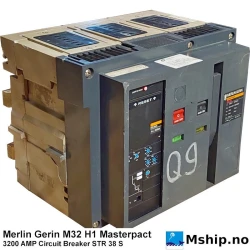 Merlin Gerin M32 H1 - 3200A — Manufacturer: Merlin Gerin / Schneider Electric, Model: Masterpact M32H1, Alternative part number: STR 38 S   str38s   M32 H1, Amps: 3200, Volt: 380/440  -  480/690, HZ: 50/60
