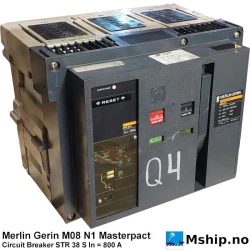 Merlin Gerin M08 N1 - 800A — Manufacturer: Merlin Gerin / Schneider Electric, Model: M08N1, Alternative part number: STR 38 S, Amps: 800, Volt: 480/690, HZ: 50/60